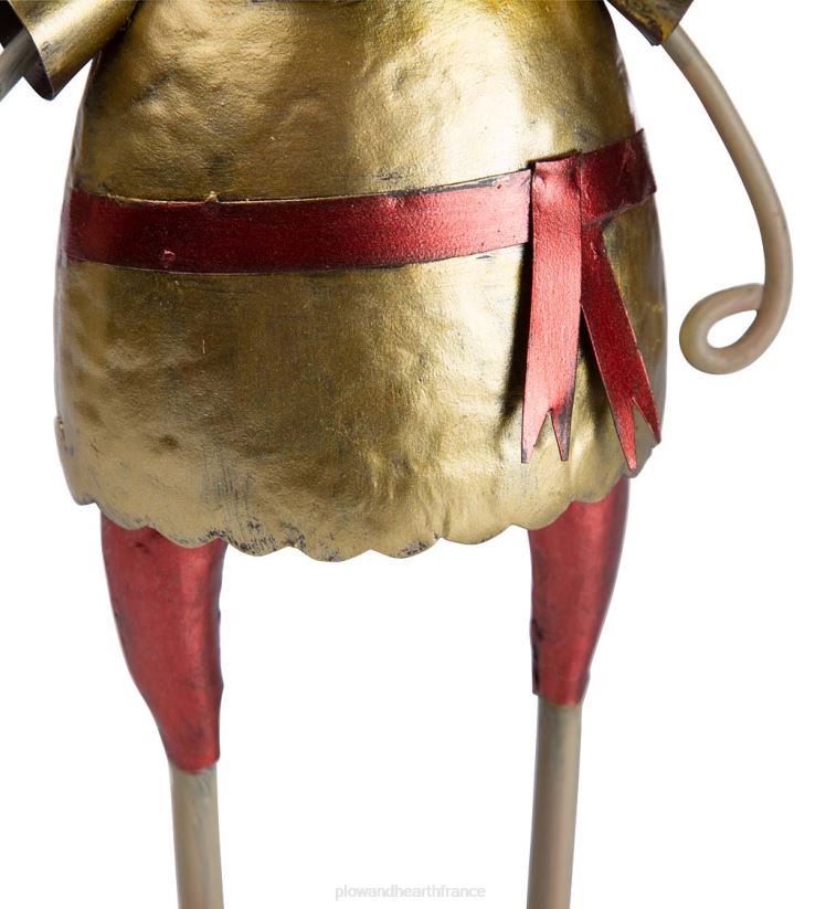 Plow & Hearth saisonniers et cadeaux Elfe en métal avec chapeau vert statue de jardin de Noël 0BNZ3149