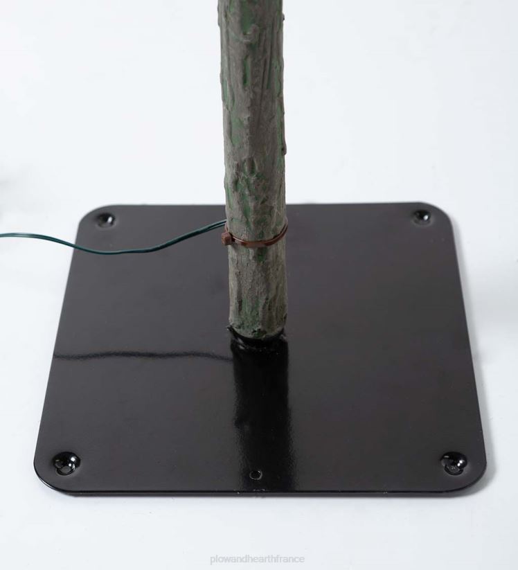 Plow & Hearth saisonniers et cadeaux Sapin de Noël alpin floqué Monte Rosa de 6' avec 150 LED blanc chaud 0BNZ3232