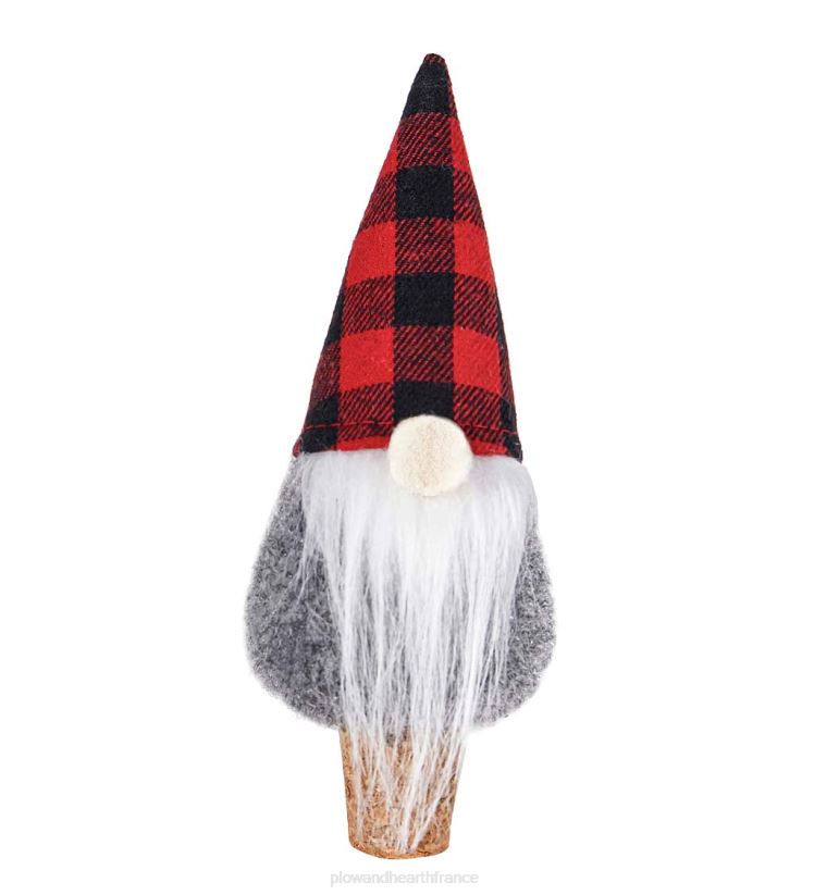 Plow & Hearth saisonniers et cadeaux vilain et gnome regrette 17 oz. verre avec coffret cadeau bouchon à vin 0BNZ2991