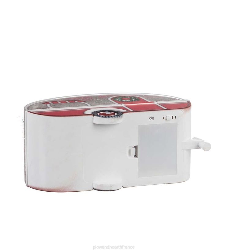 Plow & Hearth saisonniers et cadeaux Camping-car vintage de vacances avec globe d'eau à paillettes éclairé par un arbre à bouteilles 0BNZ2148