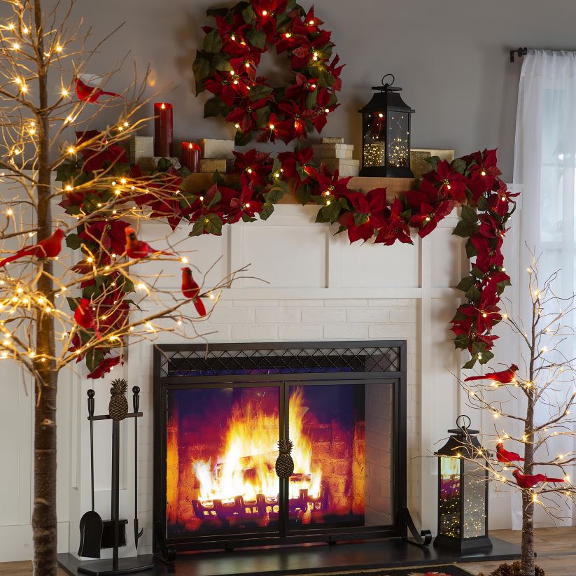 Plow & Hearth saisonniers et cadeaux Ornements d'arbre de Noël cardinaux à clipser, ensemble de 4 0BNZ2139