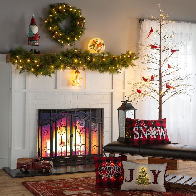 Plow & Hearth saisonniers et cadeaux Ornements d'arbre de Noël cardinaux à clipser, ensemble de 4 0BNZ2139