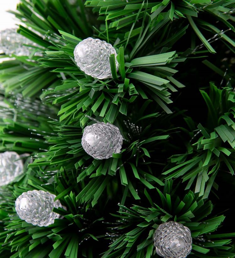 Plow & Hearth saisonniers et cadeaux Sapin de Noël de table à fibres optiques à couleurs changeantes 0BNZ2154