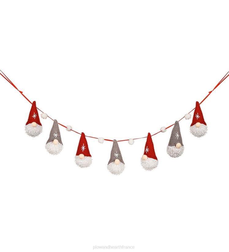 Plow & Hearth saisonniers et cadeaux guirlande suspendue de gnome en peluche 0BNZ2153