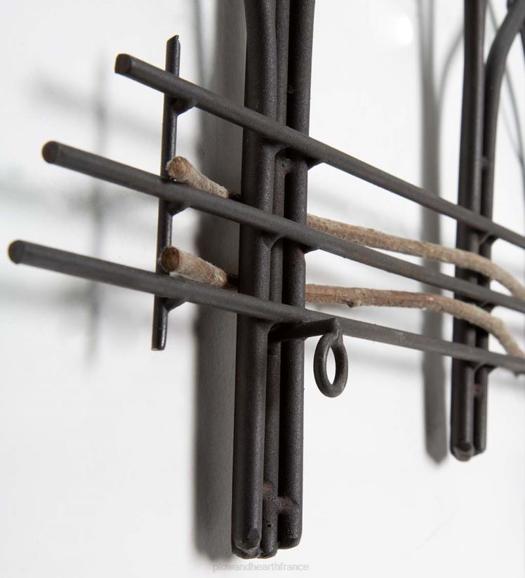 Plow & Hearth saisonniers et cadeaux tableau mural métal et vigne naturelle sept arbres d'hiver 0BNZ2158