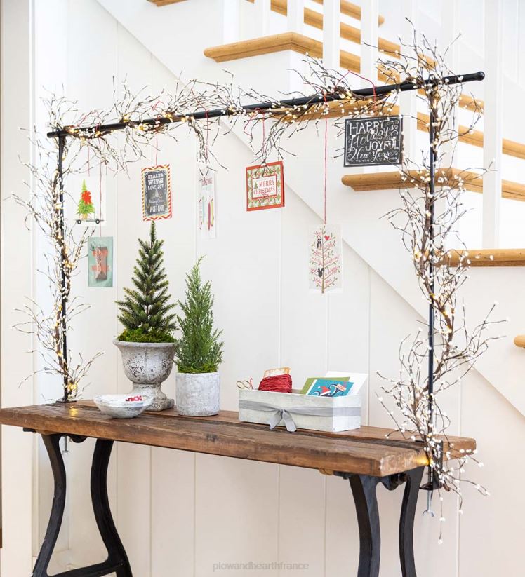 Plow & Hearth saisonniers et cadeaux tige métallique réglable pour décoration de table 0BNZ2138