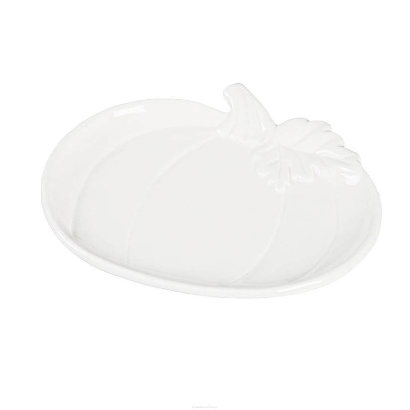 Plow & Hearth saisonniers et cadeaux assiettes de citrouille d'automne en céramique, ensemble de 6 0BNZ3118