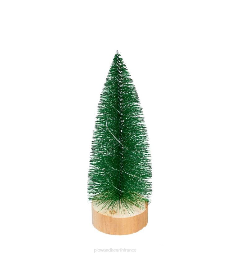 Plow & Hearth saisonniers et cadeaux Arbres à goupillons avec guirlande lumineuse LED, lot de 3 0BNZ2181