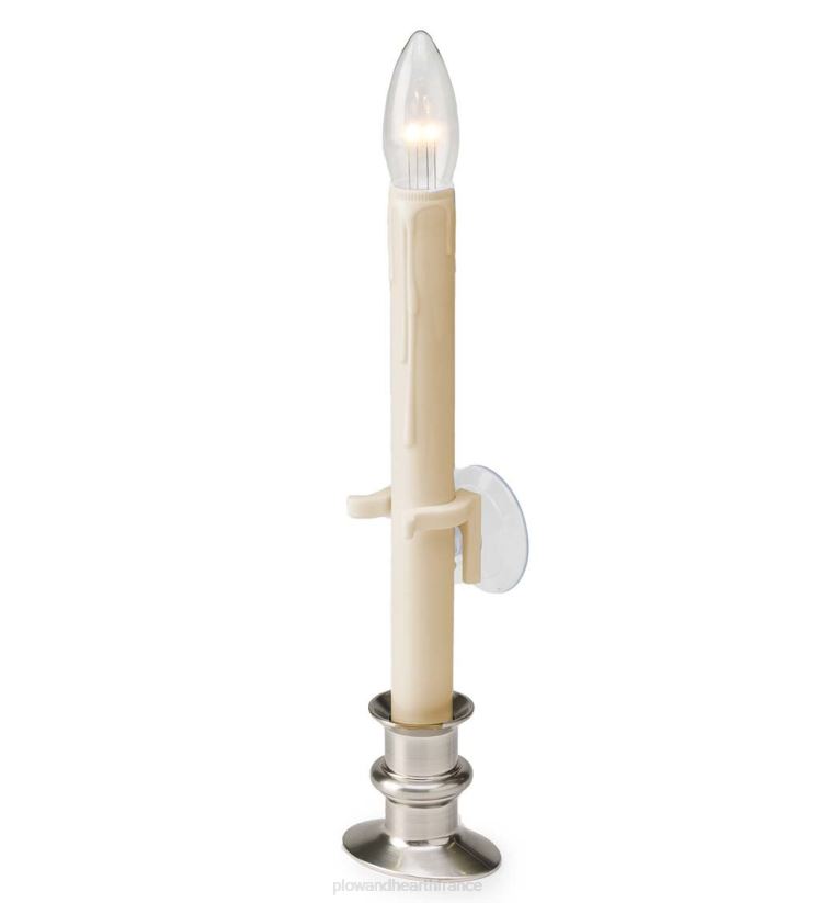 Plow & Hearth saisonniers et cadeaux Ensemble de bougies de fenêtre à ventouse avec minuterie et télécommande 0BNZ2245