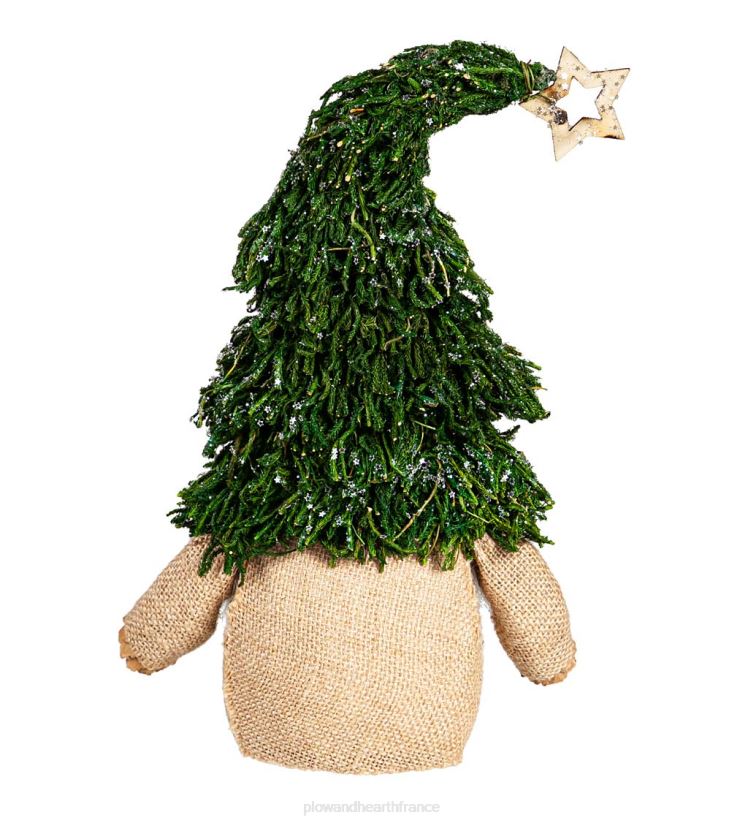 Plow & Hearth saisonniers et cadeaux Gnome des bois avec décoration de table en forme de chapeau d'arbre de Noël 0BNZ2195