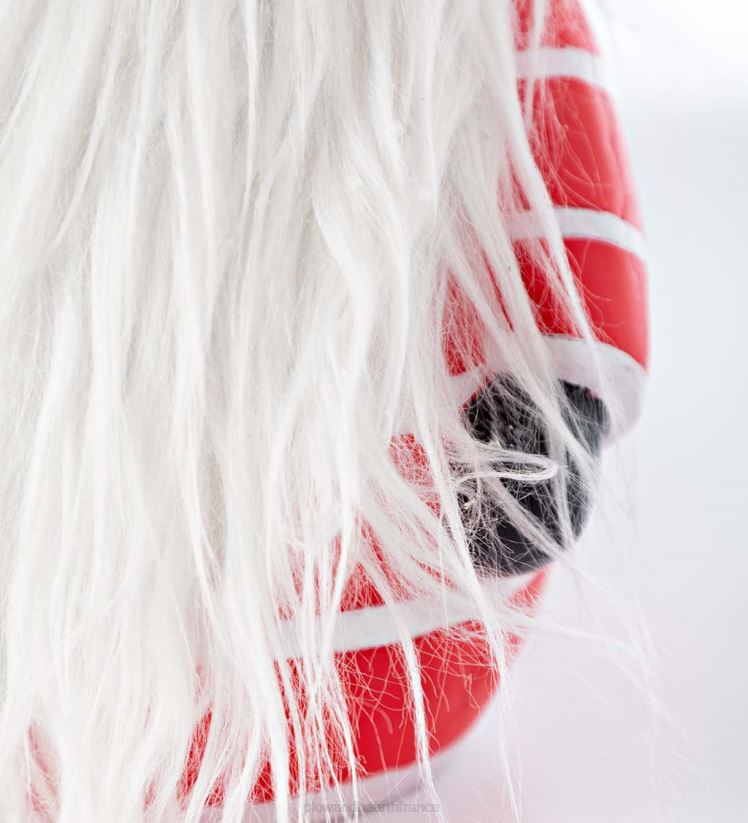 Plow & Hearth saisonniers et cadeaux Gnome du Père Noël avec canne en bonbon éclairée et barbe aux couleurs changeantes - noir 0BNZ2286