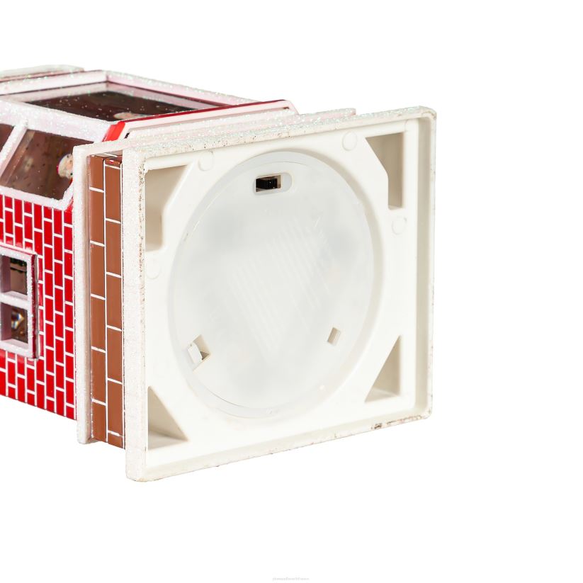 Plow & Hearth saisonniers et cadeaux Lanterne globe d'eau éclairée de l'atelier du Père Noël 0BNZ2216