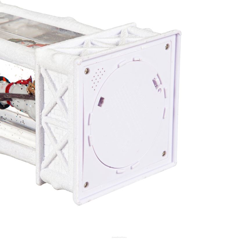 Plow & Hearth saisonniers et cadeaux Lanterne lumineuse en forme de bonhomme de neige et de globe d'eau avec projecteur 0BNZ2247