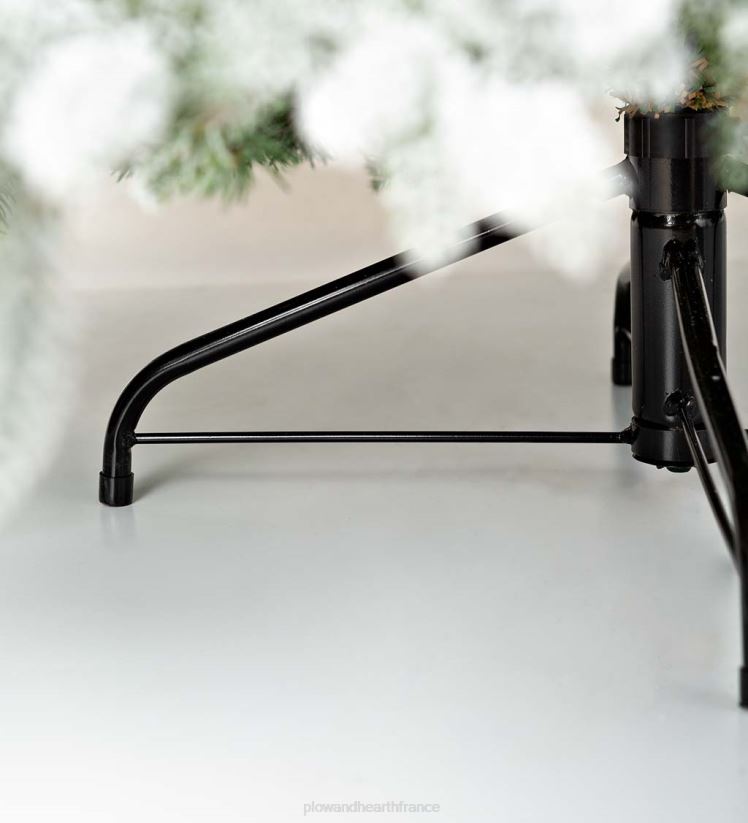 Plow & Hearth saisonniers et cadeaux Sapin de Noël en épicéa de Roanoke floqué 0BNZ2289