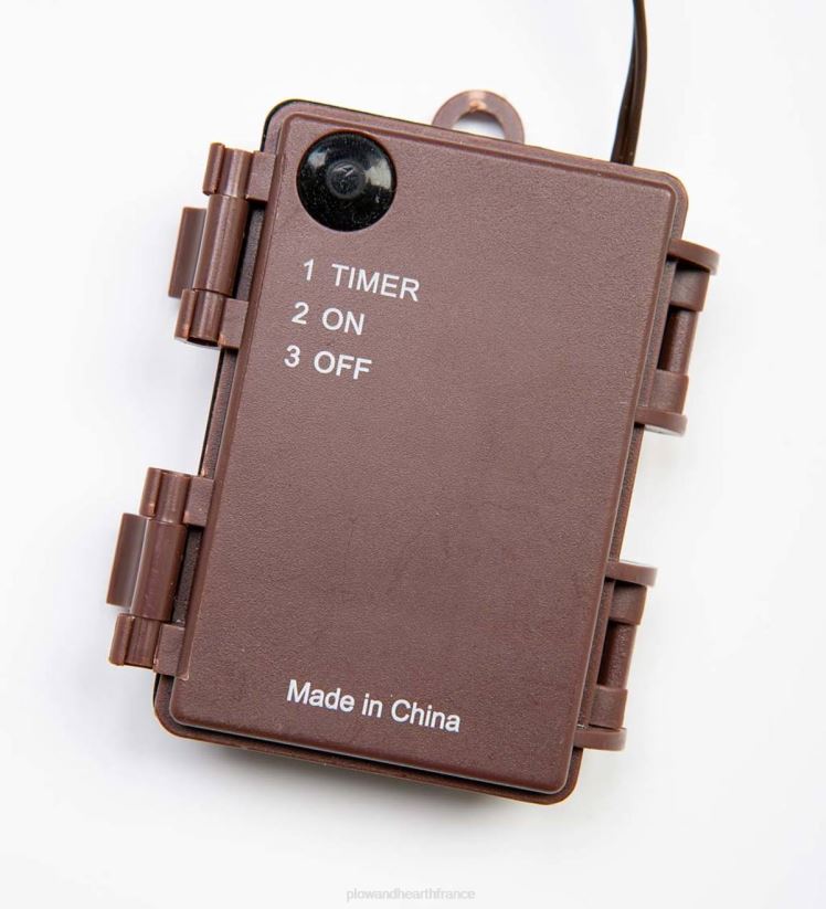 Plow & Hearth saisonniers et cadeaux accent suspendu de flocon de neige de branche de bouleau illuminé - brun 0BNZ2180