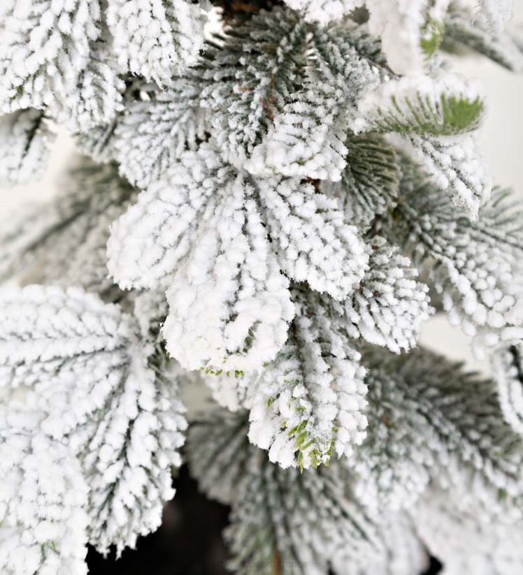 Plow & Hearth saisonniers et cadeaux arbre de table sapin alpin floqué du monte rosa 0BNZ2260