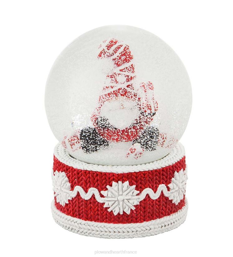 Plow & Hearth saisonniers et cadeaux boule à neige gnome du père Noël 0BNZ2300