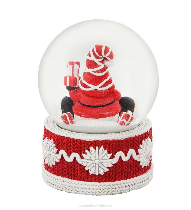 Plow & Hearth saisonniers et cadeaux boule à neige gnome du père Noël 0BNZ2300