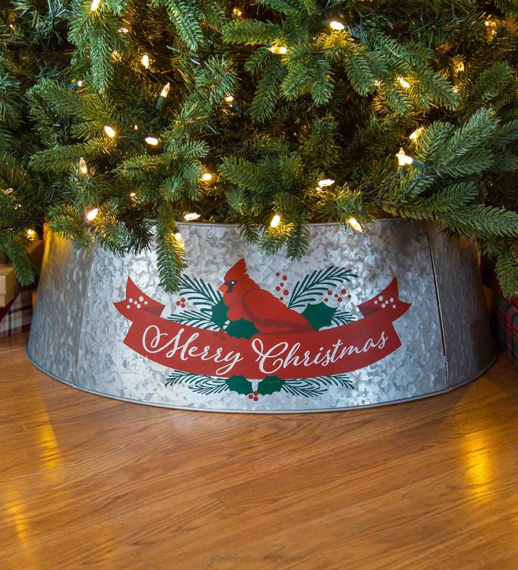 Plow & Hearth saisonniers et cadeaux collier de sapin de Noël en métal cardinal 0BNZ2298