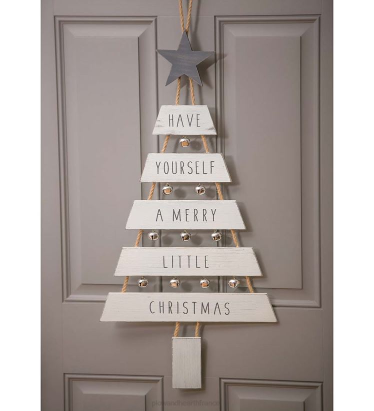 Plow & Hearth saisonniers et cadeaux décoration murale sapin de Noël, lot de 2 0BNZ2306