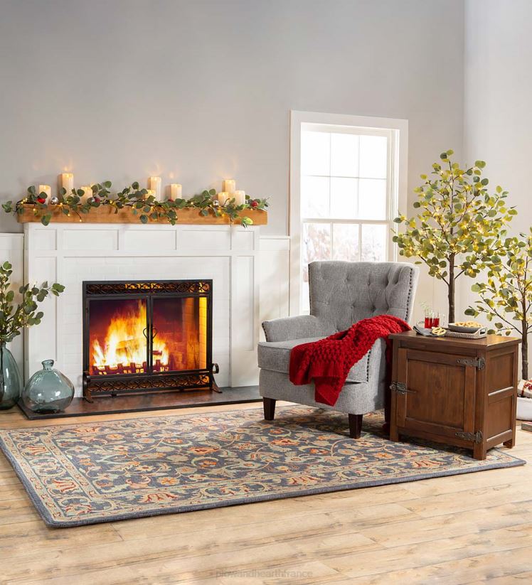 Plow & Hearth saisonniers et cadeaux jeté acrylique confortable tricoté léger - bleu 0BNZ2169