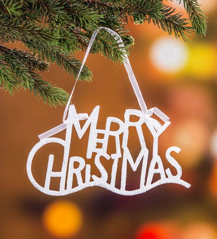 Plow & Hearth saisonniers et cadeaux kit complet de sapin de Noël dans une boîte avec lumières, décorations et sac de rangement 0BNZ2296