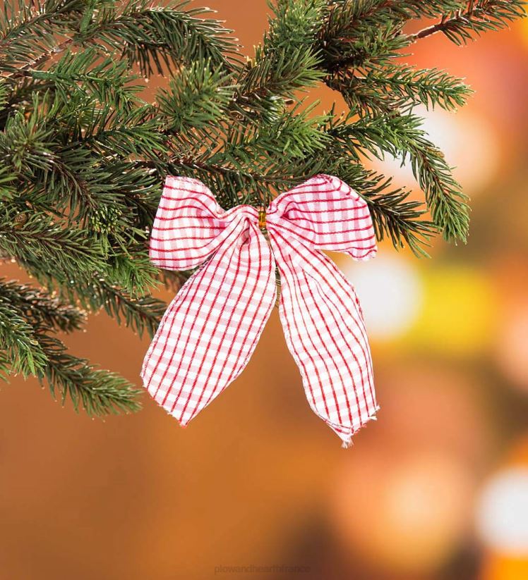 Plow & Hearth saisonniers et cadeaux kit complet de sapin de Noël dans une boîte avec lumières, décorations et sac de rangement 0BNZ2296