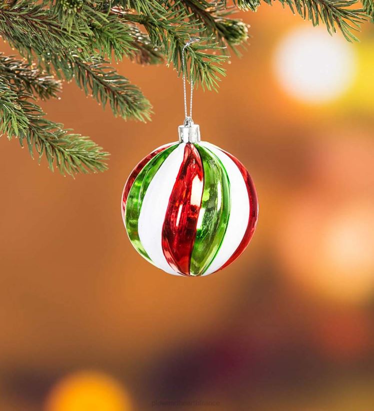 Plow & Hearth saisonniers et cadeaux kit complet de sapin de Noël dans une boîte avec lumières, décorations et sac de rangement 0BNZ2296