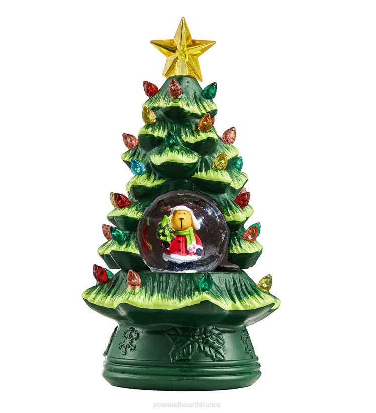 Plow & Hearth saisonniers et cadeaux mini boules à neige LED pour sapin de Noël, lot de 3 0BNZ2272