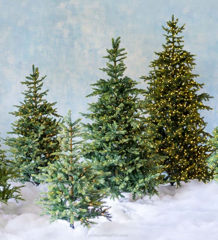 Plow & Hearth saisonniers et cadeaux sapins grandis avec leds blanc chaud 8 fonctions 0BNZ2240