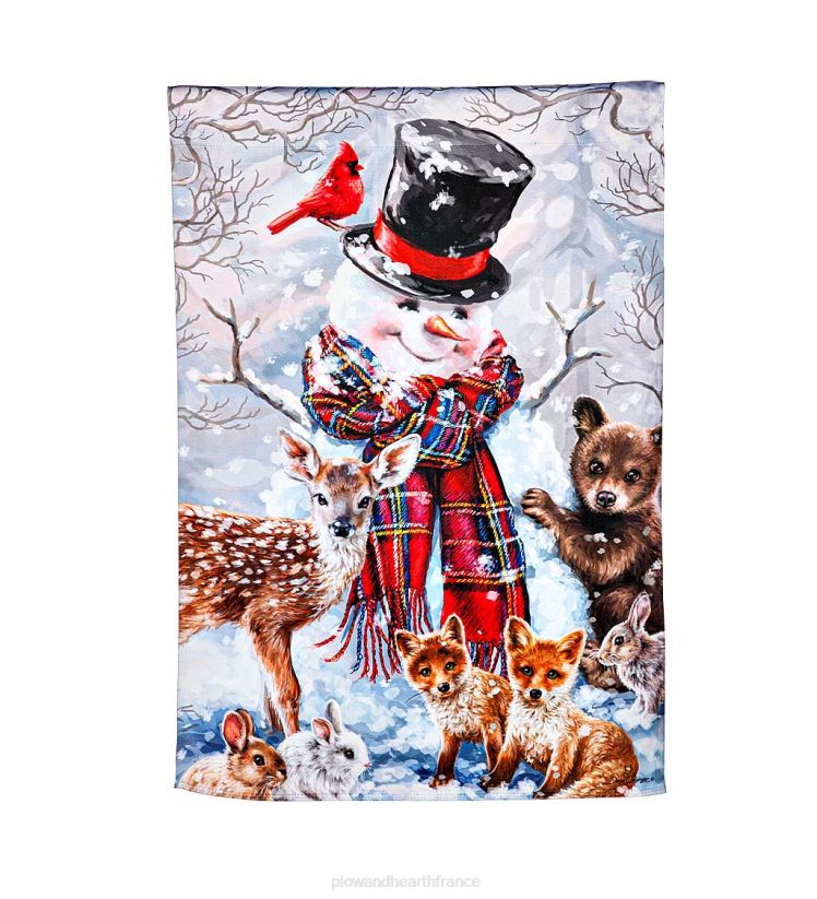 Plow & Hearth saisonniers et cadeaux drapeau de la maison en daim des amis de la forêt 0BNZ529