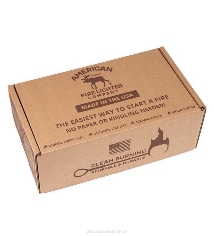 Plow & Hearth saisonniers et cadeaux Kit allume-feu américain avec huile de lampe à combustion propre 0BNZ3076