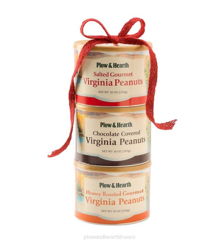 Plow & Hearth saisonniers et cadeaux extra grande tour cadeau trio d'arachides de Virginie - classique 0BNZ2980