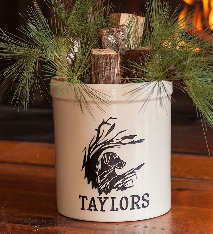 Plow & Hearth saisonniers et cadeaux pot en grès labrador personnalisé 0BNZ3071