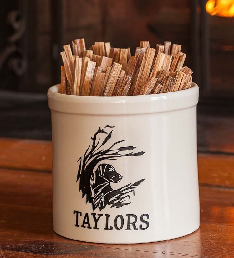 Plow & Hearth saisonniers et cadeaux pot en grès labrador personnalisé 0BNZ3071