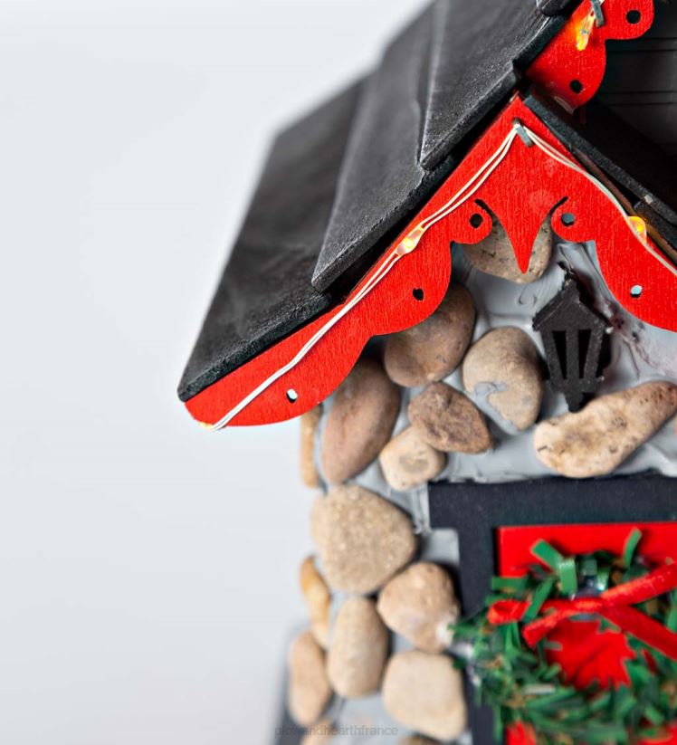 Plow & Hearth saisonniers et cadeaux Nichoir de Noël éclairé 0BNZ3086