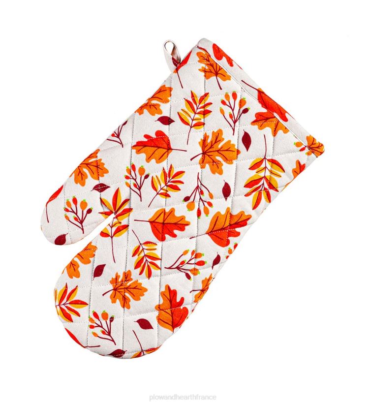Plow & Hearth saisonniers et cadeaux ensemble de gants de cuisine et maniques saisonniers - dinde 0BNZ3085