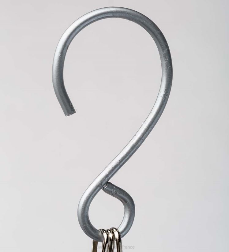 Plow & Hearth saisonniers et cadeaux Lampe solaire ovale en verre irisé avec chaîne suspendue de 16