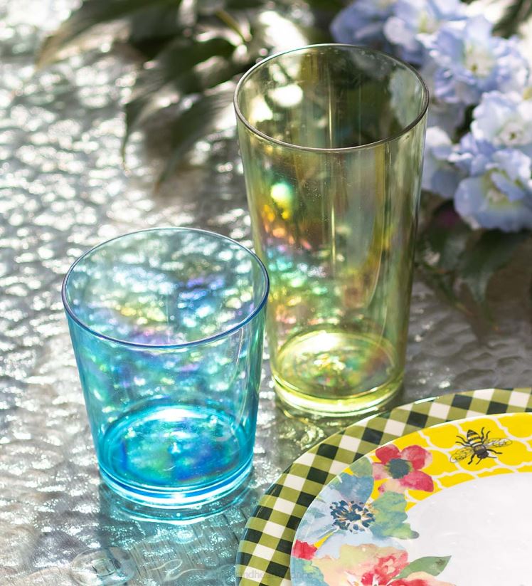 Plow & Hearth saisonniers et cadeaux gobelets en verrerie d'extérieur en acrylique, lot de 6 0BNZ3084