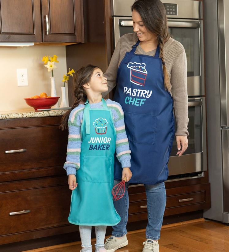 Plow & Hearth saisonniers et cadeaux tabliers maman et moi, lot de 2 - pâtissier & boulanger junior 0BNZ3002