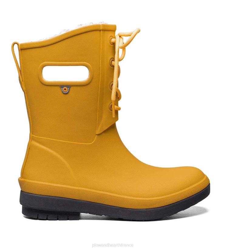 Plow & Hearth saisonniers et cadeaux Bogs Amanda Plush II - Bottes de pluie imperméables à lacets - Noir - Taille 07 0BNZ1075