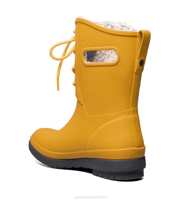 Plow & Hearth saisonniers et cadeaux Bogs Amanda Plush II - Bottes de pluie imperméables à lacets - Noir - Taille 07 0BNZ1075