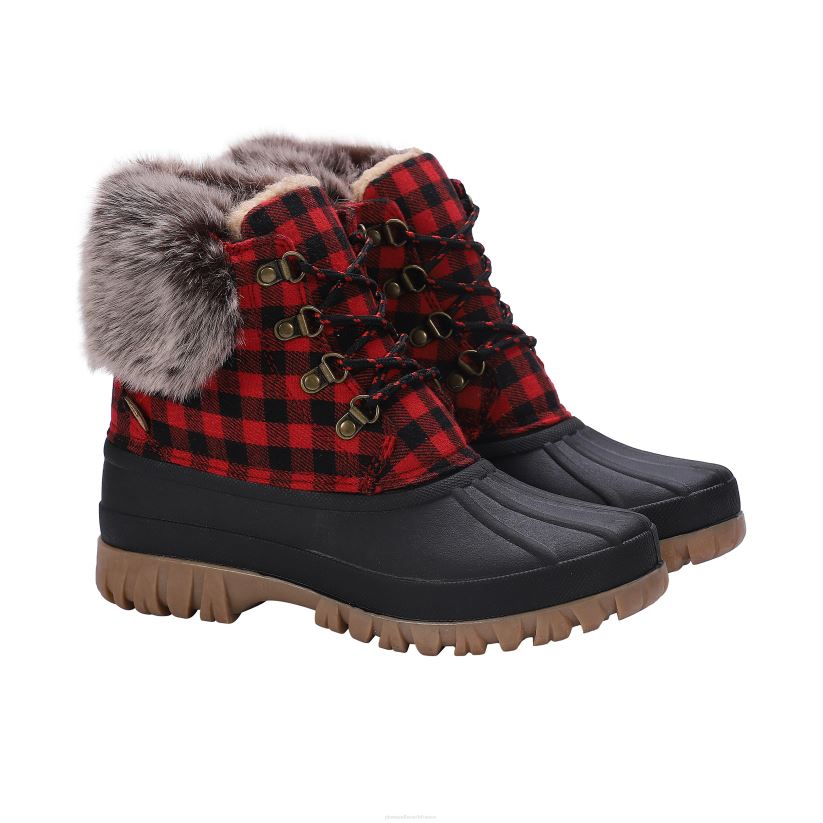 Plow & Hearth saisonniers et cadeaux lamo bottes brielle femme - marron ciré - taille 5 0BNZ3040