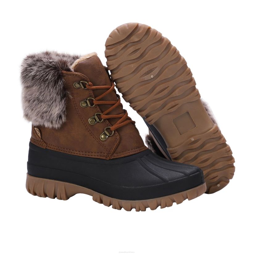Plow & Hearth saisonniers et cadeaux lamo bottes brielle femme - marron ciré - taille 5 0BNZ3040