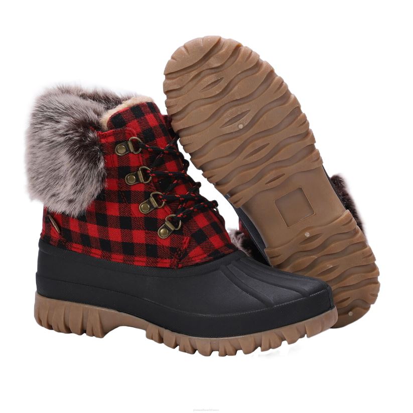 Plow & Hearth saisonniers et cadeaux lamo bottes brielle femme - marron ciré - taille 5 0BNZ3040