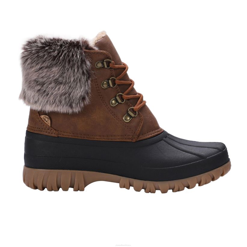 Plow & Hearth saisonniers et cadeaux lamo bottes brielle femme - marron ciré - taille 5 0BNZ3040