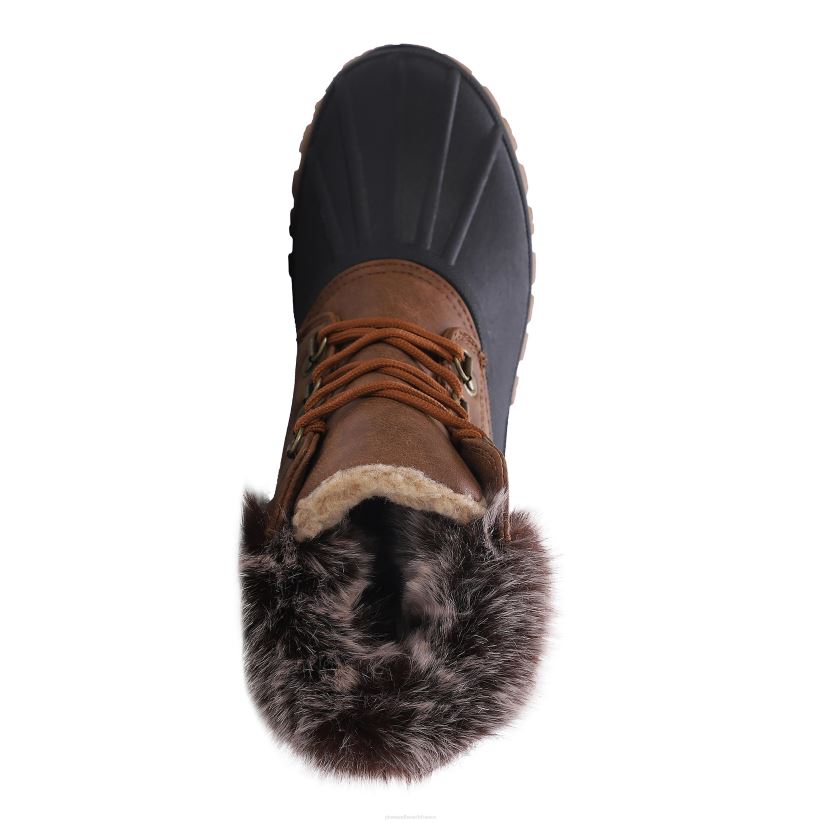 Plow & Hearth saisonniers et cadeaux lamo bottes brielle femme - marron ciré - taille 5 0BNZ3040