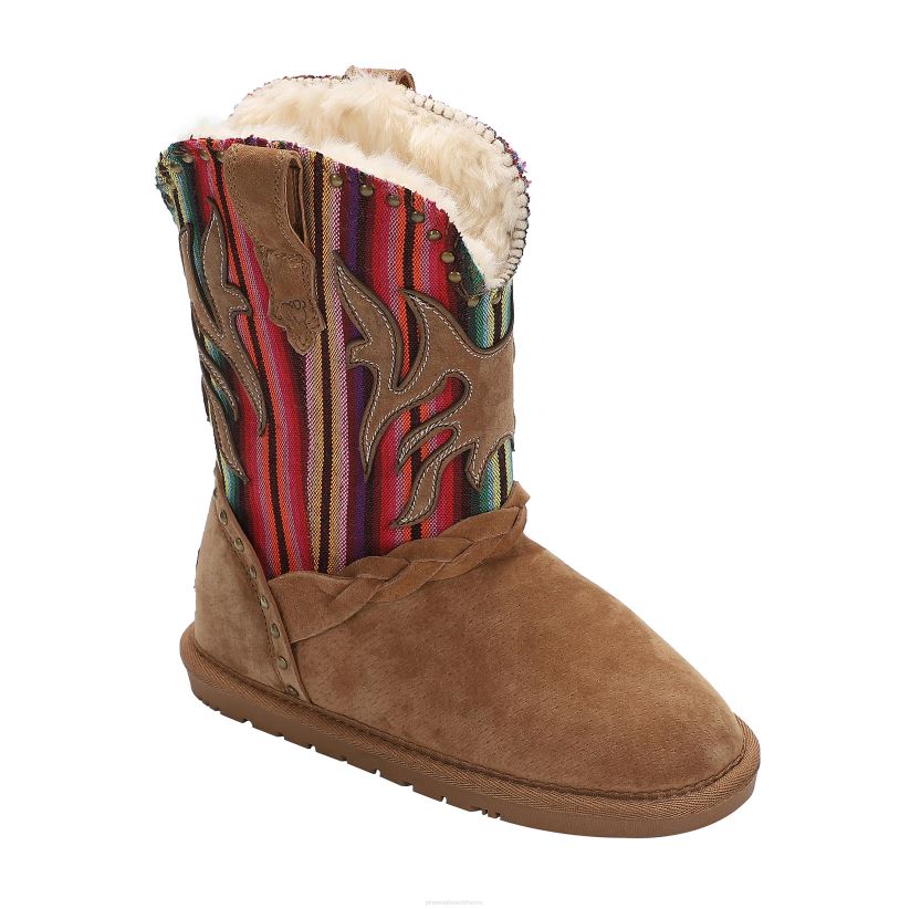 Plow & Hearth saisonniers et cadeaux lamo bottes wrangler en daim pour enfant - châtaigne - taille 1a 0BNZ3062