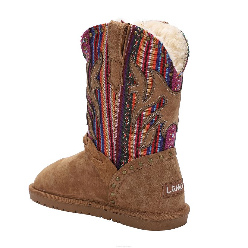 Plow & Hearth saisonniers et cadeaux lamo bottes wrangler en daim pour enfant - châtaigne - taille 1a 0BNZ3062