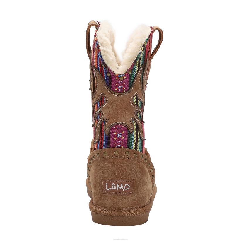 Plow & Hearth saisonniers et cadeaux lamo bottes wrangler en daim pour enfant - châtaigne - taille 1a 0BNZ3062